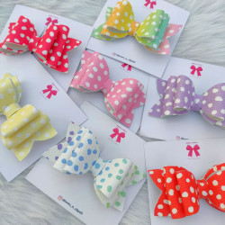 POLKA DOTS LEATHER BOWS🎀🎀...